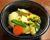 新筍、新玉ねぎ、小車麩の煮物作り方6写真