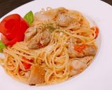 薔薇咲くトマトチキンパスタ作り方11写真
