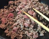ごぼう入り、ひき肉と大根の煮物作り方4写真