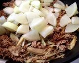 ごぼう入り、ひき肉と大根の煮物作り方6写真