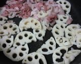 レンコンと豚こまの甘辛炒め♪サクサク食感作り方4写真