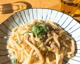 パパっとお昼に作れる！肉味噌うどん作り方8写真