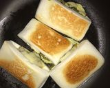 チーズ高菜のはんぺん挟み焼き作り方6写真