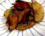 万能焼き肉タレで冷凍ポテト肉巻き作り方7写真