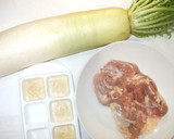 皮つき大根と鶏肉煮物♪甘酒で簡単砂糖なし作り方1写真