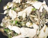 とりむね肉とねぎ舞茸炒め♪作り方11写真