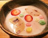 桜のお汁粉（⌒◇⌒）生麩 白玉 桜あん編作り方12写真