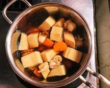 高野豆腐と蒸し帆立とにんじんの煮物作り方3写真
