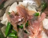 大根とスナップエンドウ、生ハムのマリネ作り方2写真