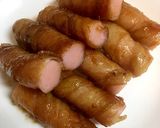魚肉ソーセージ肉巻き作り方7写真