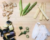 鮭×トマトピューレのスープサラダボウル作り方2写真