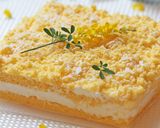 春はミモザのロールケーキⅢ/Lカスタード作り方42写真