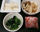 献立 麦とろと肉豆腐作り方2写真