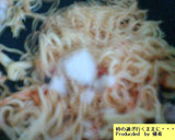 にんにく焼きそば　豚キムチマヨネーズ編作り方3写真