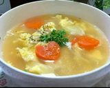 キャベツの卵とチーズ入りスープ作り方7写真