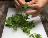 クレソンと玉ねぎのパスタ・バターソース♡作り方1写真