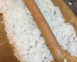 肉巻きおにぎり棒ロングソーセージ入り作り方1写真