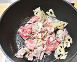 レンコンと豚肉の粒マスタード炒め♪作り方4写真