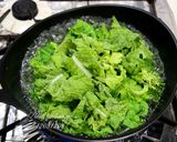 菜の花と生姜の炊き込みご飯。作り方4写真