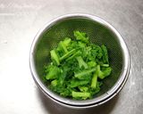 菜の花と生姜の炊き込みご飯。作り方6写真