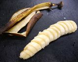 レンジで簡単！黒バナナのメープルシナモン作り方1写真