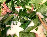牛乳で簡単カルボナーラ風お野菜たっぷり作り方6写真