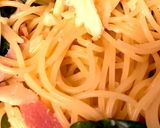 牛乳で簡単カルボナーラ風お野菜たっぷり作り方7写真