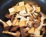 平茸と厚揚げのほうれん草バター炒め作り方2写真