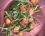 簡単味付け♡ホタテと水菜の和風パスタ作り方2写真