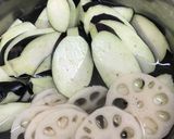 蓮根と茄子のはさみ焼き作り方4写真
