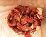 ニンニク醤油サラダハンバーグ作り方1写真