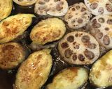 蓮根と茄子のはさみ焼き作り方8写真