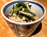 春菊とえのきのこっくり胡麻あえ作り方5写真