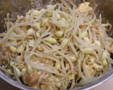 朝昼夕♪大豆もやし炒り卵のマヨカレー和え作り方4写真