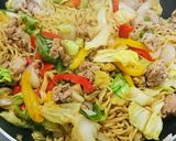 油で炒めないジューシーカラフル焼きそば作り方4写真