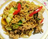 油で炒めないジューシーカラフル焼きそば作り方5写真