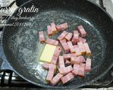 キャベツとベーコンのカレーグラタン。作り方2写真