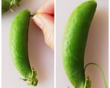 スナップえんどうの簡単スジ取り作り方1写真
