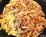 牛じゃがアスパラバターステーキソース炒め作り方8写真