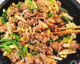 牛じゃがアスパラバターステーキソース炒め作り方9写真
