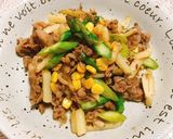 牛じゃがアスパラバターステーキソース炒め作り方10写真
