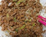 納豆 IN 油揚げ作り方1写真