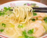 エビとセロリのラーメン作り方7写真