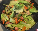 野菜たっぷり焼肉のタレで簡単野菜炒め作り方4写真