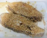 カラスカレイ（魚）の香味ゴマ中華揚げ　作り方2写真
