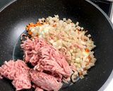 簡単☆野菜たっぷりそぼろ丼作り方2写真