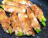 青じそドレッシングで★アスパラ肉巻き作り方10写真