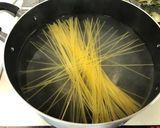 春菊とツナとトマトで。簡単おしゃれパスタ作り方2写真