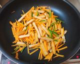 人参とさつま揚げの生姜醤油炒め作り方4写真