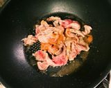 豆苗と豚肉のごま味噌炒め✨作り方2写真